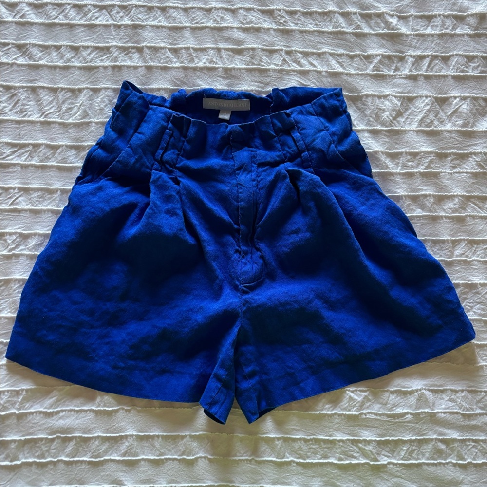 Antonio Milani High Waist Blue Women's Shorts